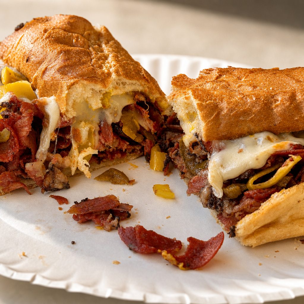 Hot N' Spicy Pastrami Sub.